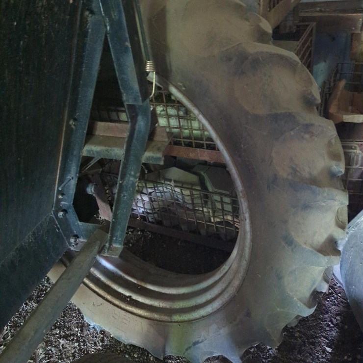 12.4-38 Tractor Tire on Rim