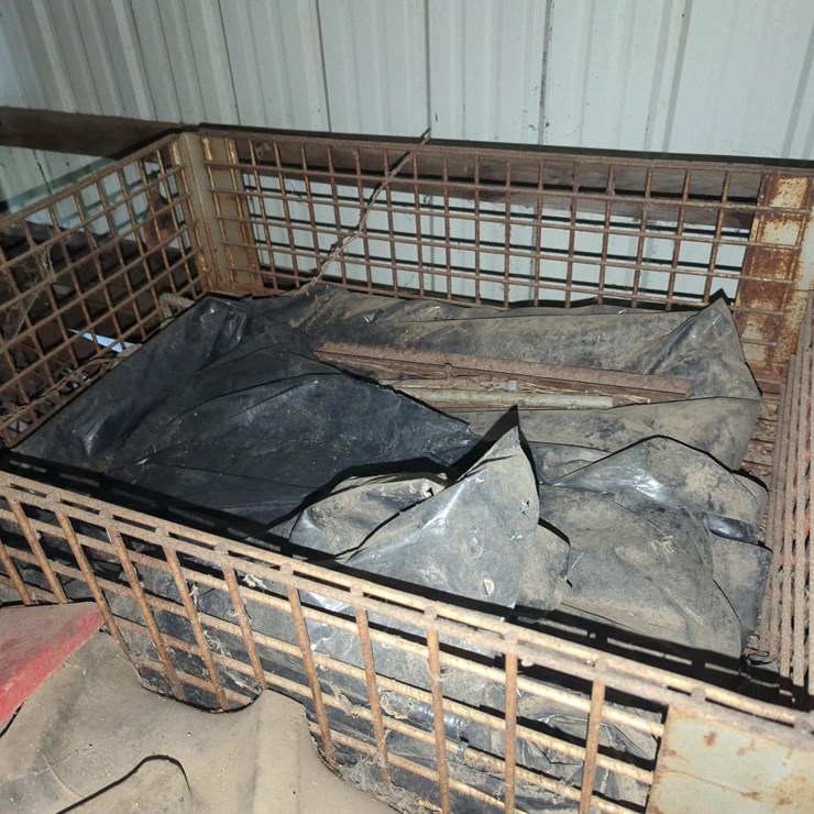 (4) 32"x41"x14"Wire Crates with Miscellaneous Farm Supplies