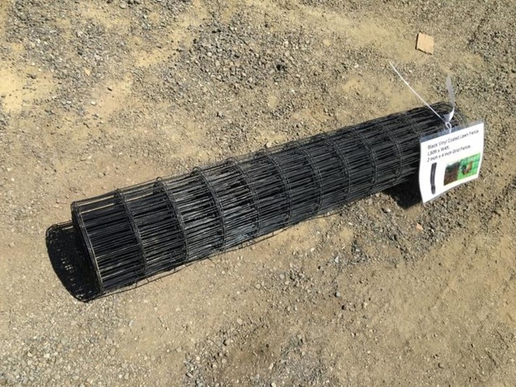 unused-50ft-x-4ft-vinyl-coated-lawn-fence.-image-1