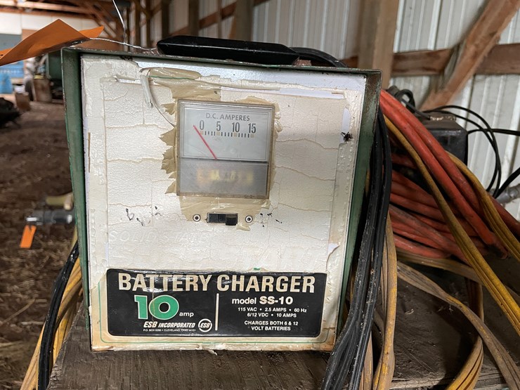 #7168-•-pallet-of-electrical-cords,-battery-chargers-and-wooden-box-image-4