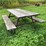 #7120-•-lot-of-homemade-flag-stand,-wooden-picnic-table-and-more-image-4