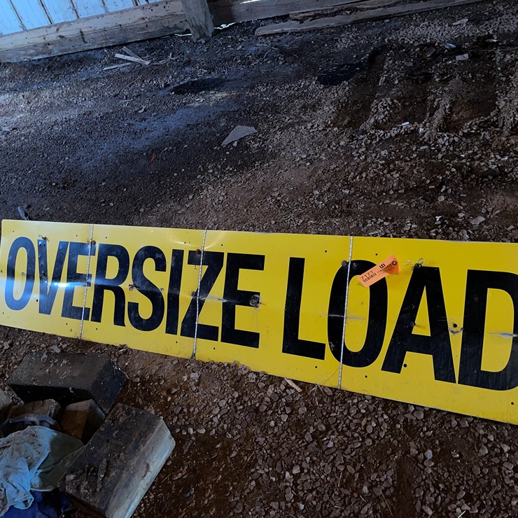 #7171 • Foldable "Oversize Load" Sign