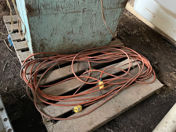 #7168-•-pallet-of-electrical-cords,-battery-chargers-and-wooden-box-image-5