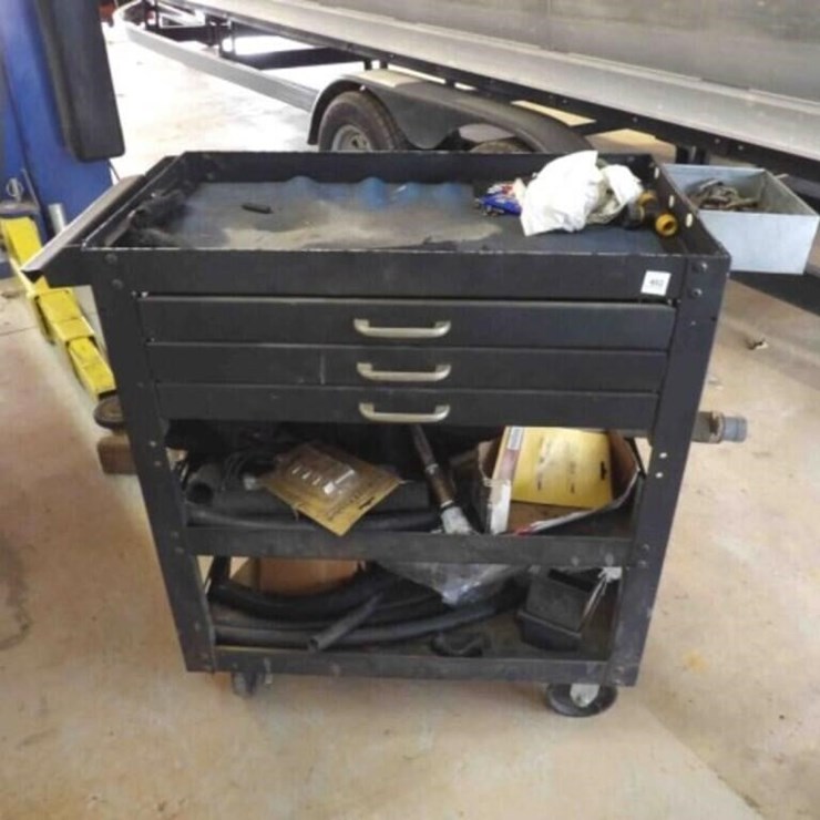 Rolling Shop Cart w/ Drawers