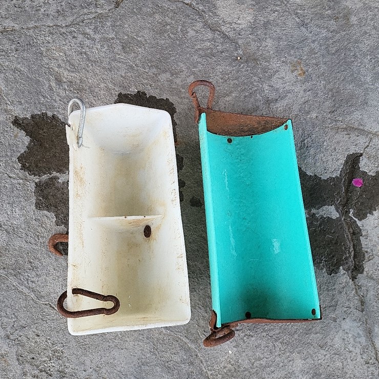 (2) 16" Poly Hanging Feeders