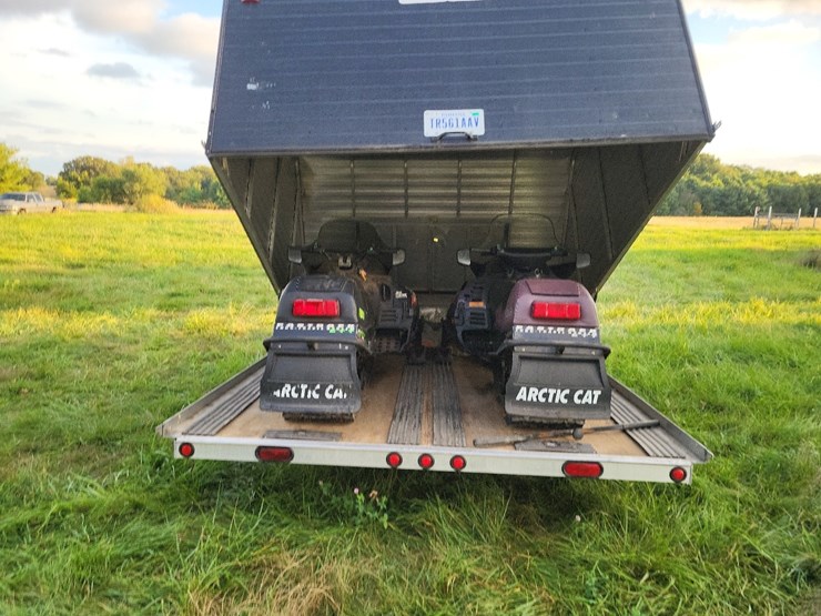 sled-shed-single-axle-snowmobile-trailer-w/2-arctic-cat-440-snowmobiles*updated-information-9/22/25-@-8:30a*-image-74
