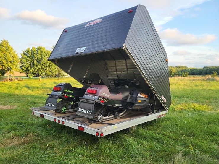 sled-shed-single-axle-snowmobile-trailer-w/2-arctic-cat-440-snowmobiles*updated-information-9/22/25-@-8:30a*-image-73