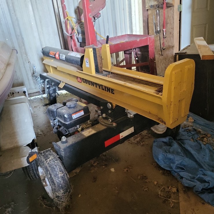 County Line Log Splitter on Wheels w/Ball Hitch