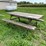 #7120-•-lot-of-homemade-flag-stand,-wooden-picnic-table-and-more-image-2