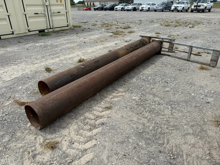 #23941-•-lot-of-(2)-12’-steel-pipe-w/gates-image-3
