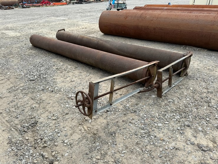 #23942-•-lot-of-(2)-12’-steel-pipe-w/gates-image-3