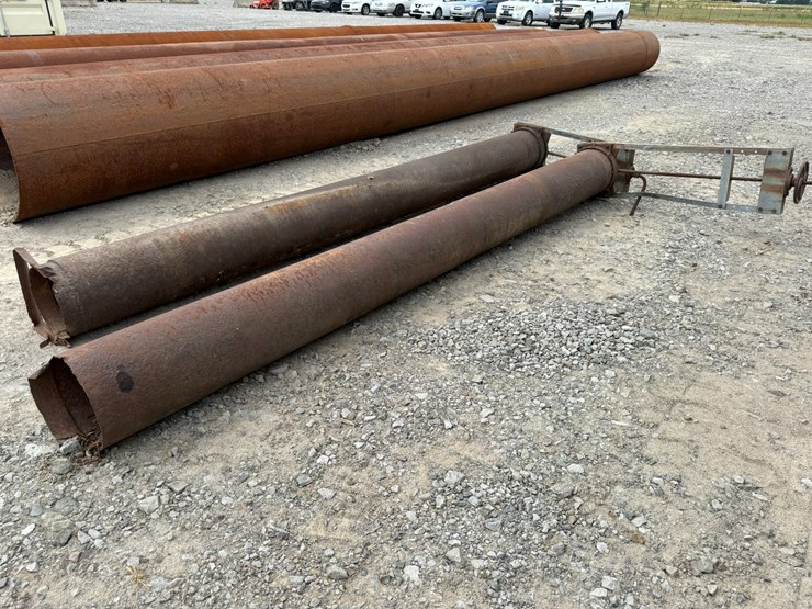 #23942-•-lot-of-(2)-12’-steel-pipe-w/gates-image-2