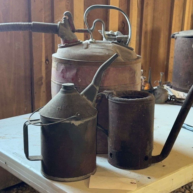 (3) Vintage Oil Cans