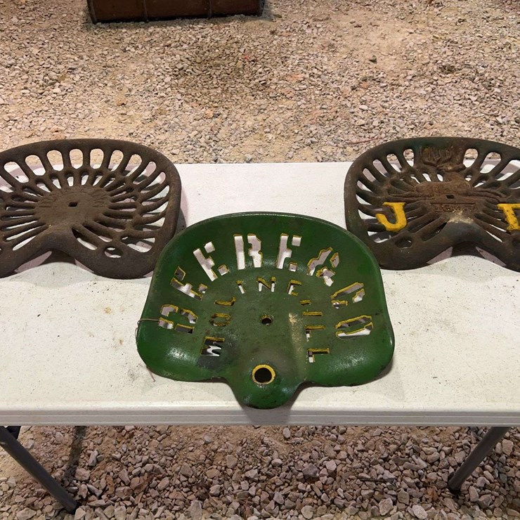 (3) Cast Iron Seats