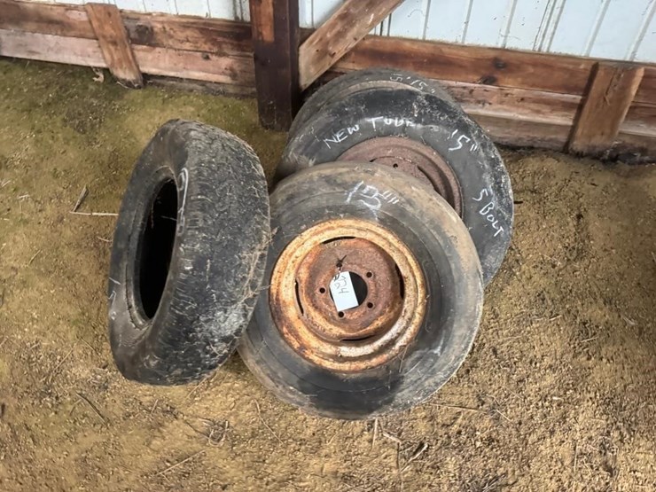 4-15"-tires,-3-w/rims-image-2