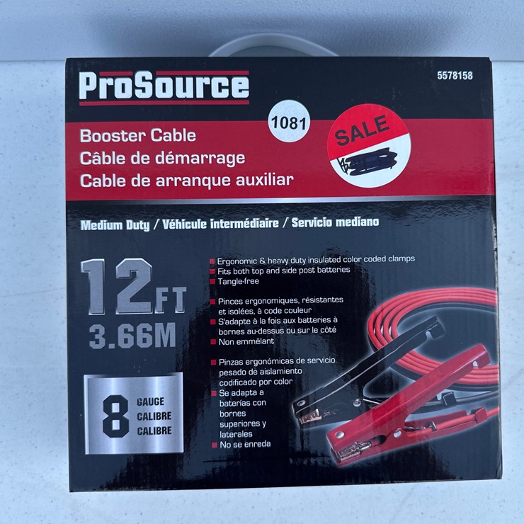#1081 • 12ft Booster Cable