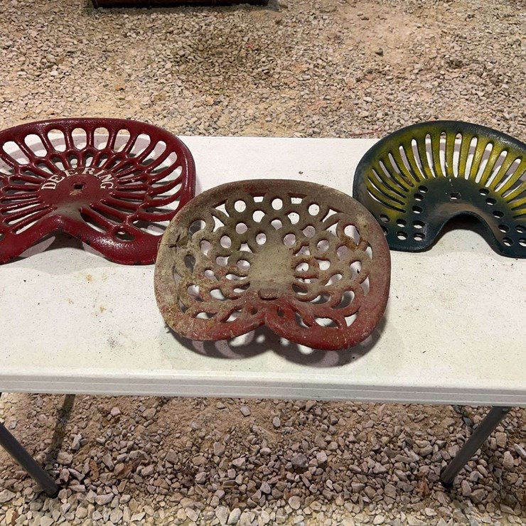 (3) Cast Iron Seats