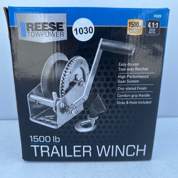 #1030 • Reese 1500lb Trailer Winch