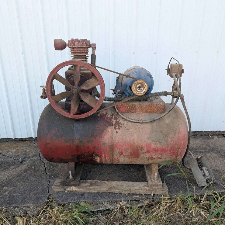 Belt-Drive Air Compressor with Westinghouse Motor