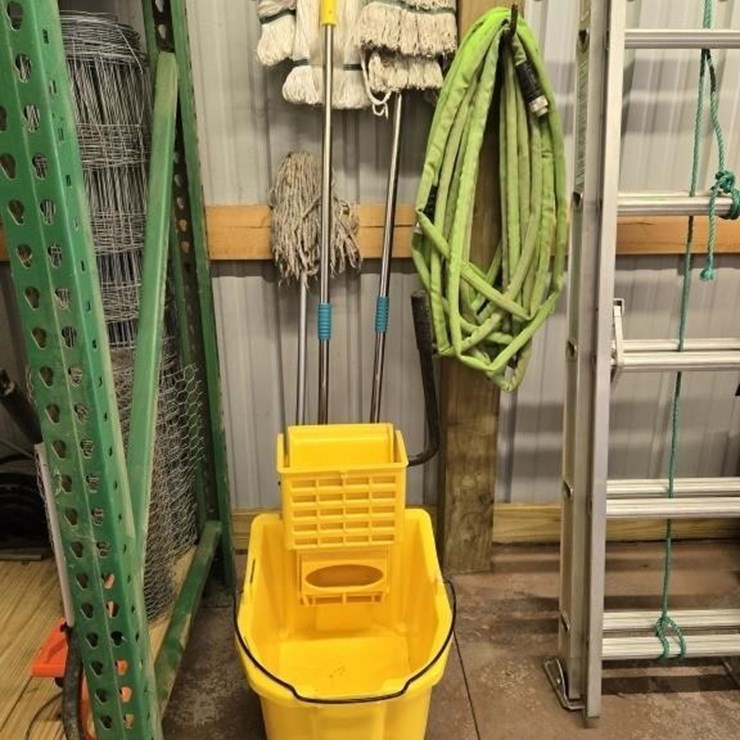 Mop bucket mops garden hose
