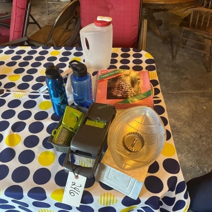 Kitchen Items, Graders, Bottles, etic