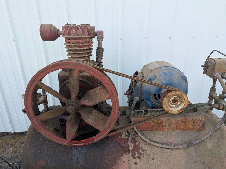 belt-drive-air-compressor-with-westinghouse-motor-image-2