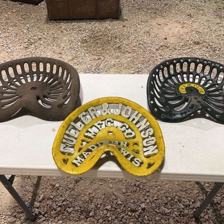 (3) Cast Iron Seats
