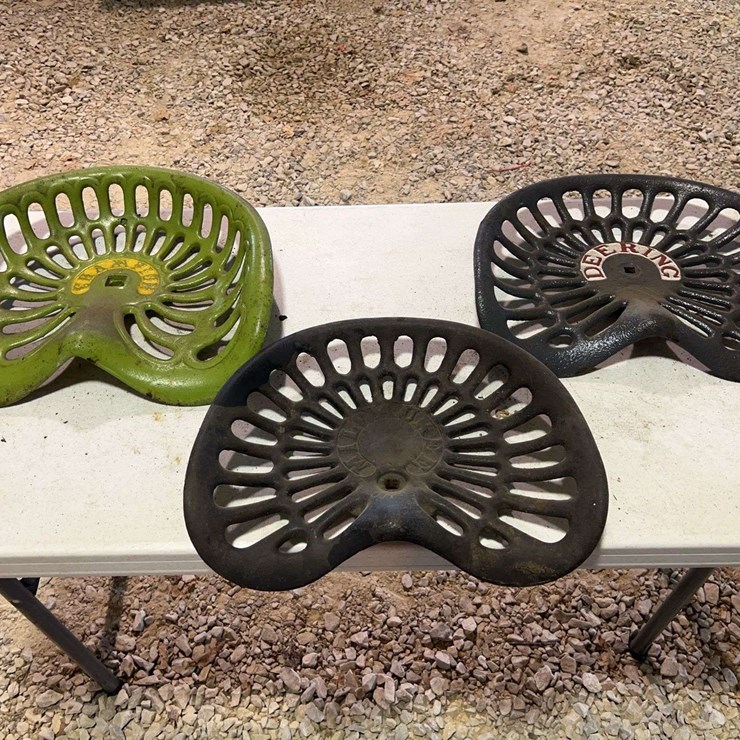 (2) Cast Iron Seats