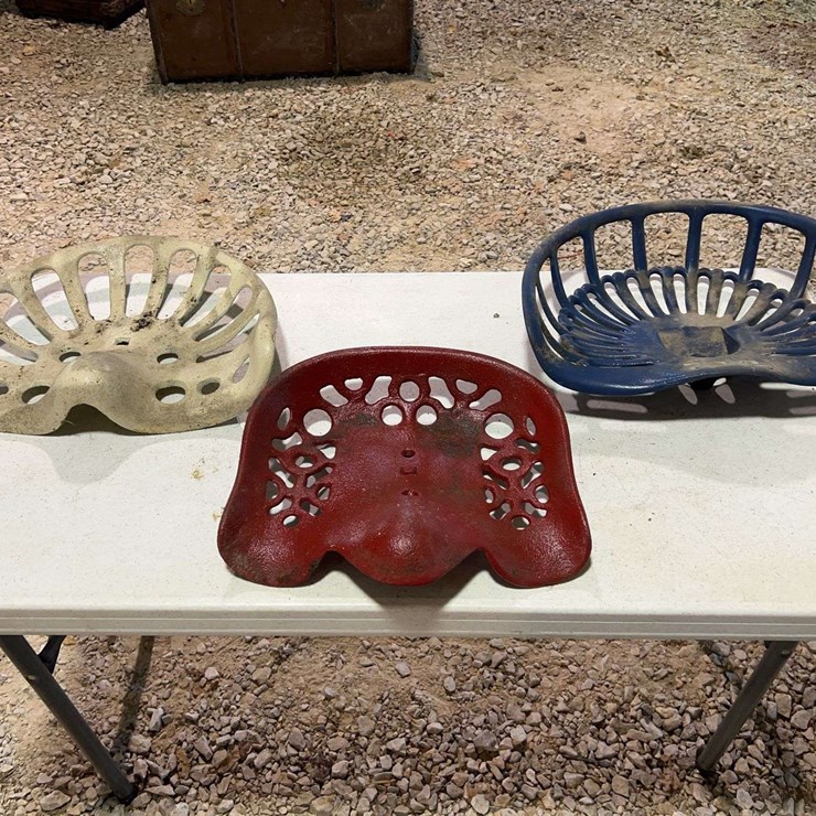 (3) Cast Iron Seats