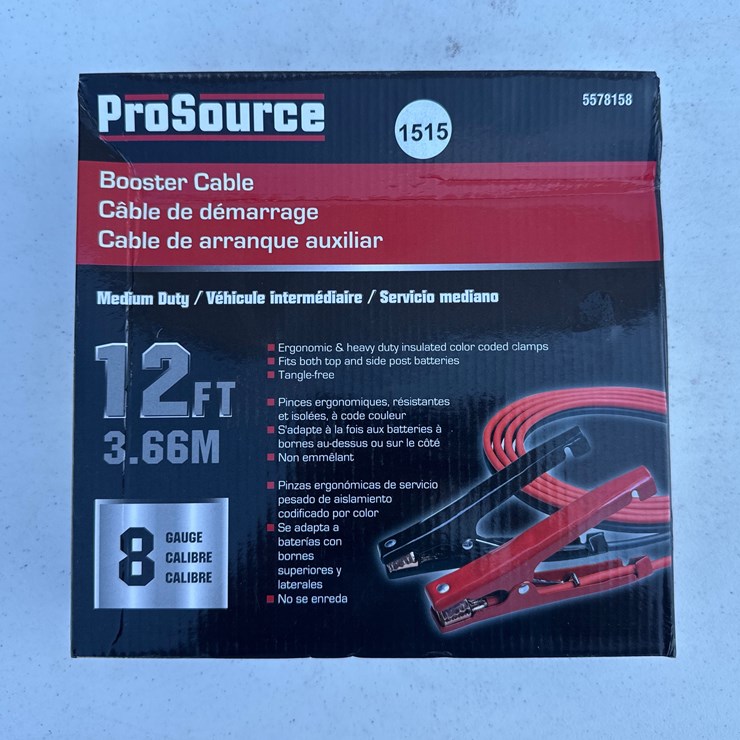 #1515 • PRO Source 12ft Booster Cable