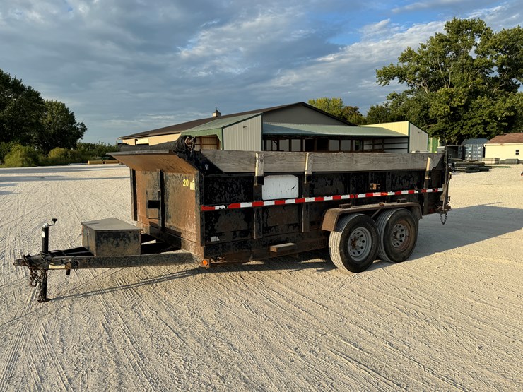 #1645-•-2011-griffin-14ft-bumper-hitch-dump-trailer-image-1