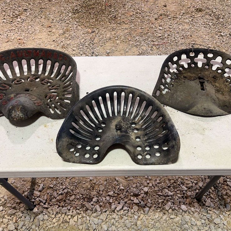 (3) Cast Iron Seats