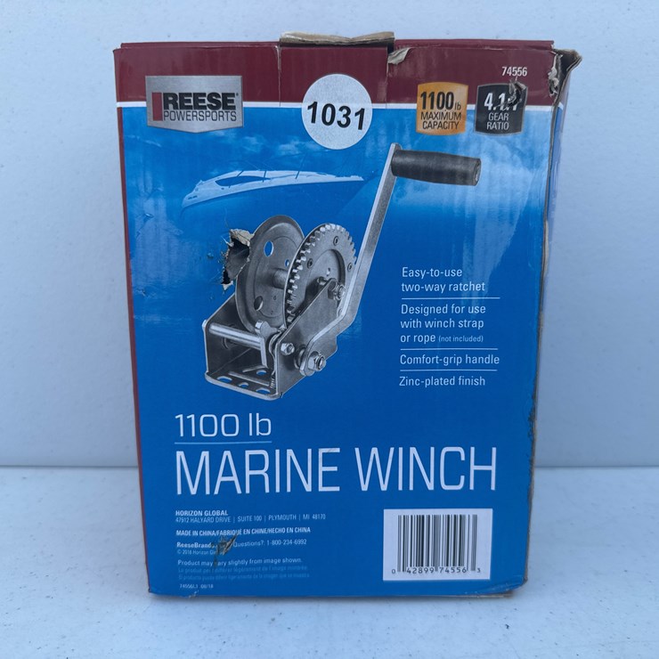 #1031 • Reese 1100 LB Marine Winch