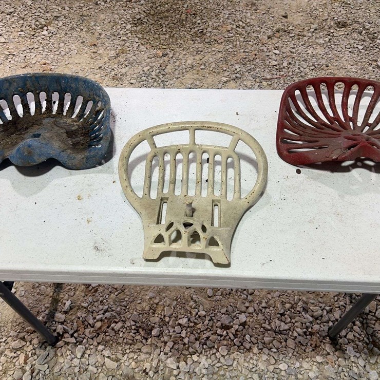 (3) Cast Iron Seats