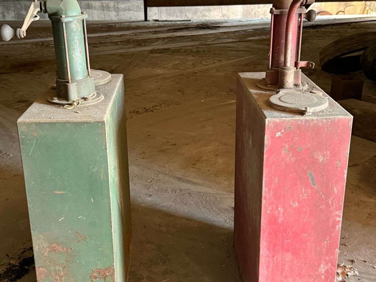 pair-of-phillips-pump-&-tank-co.-model-90bs-fuel-pumps-with-tanks-image-1