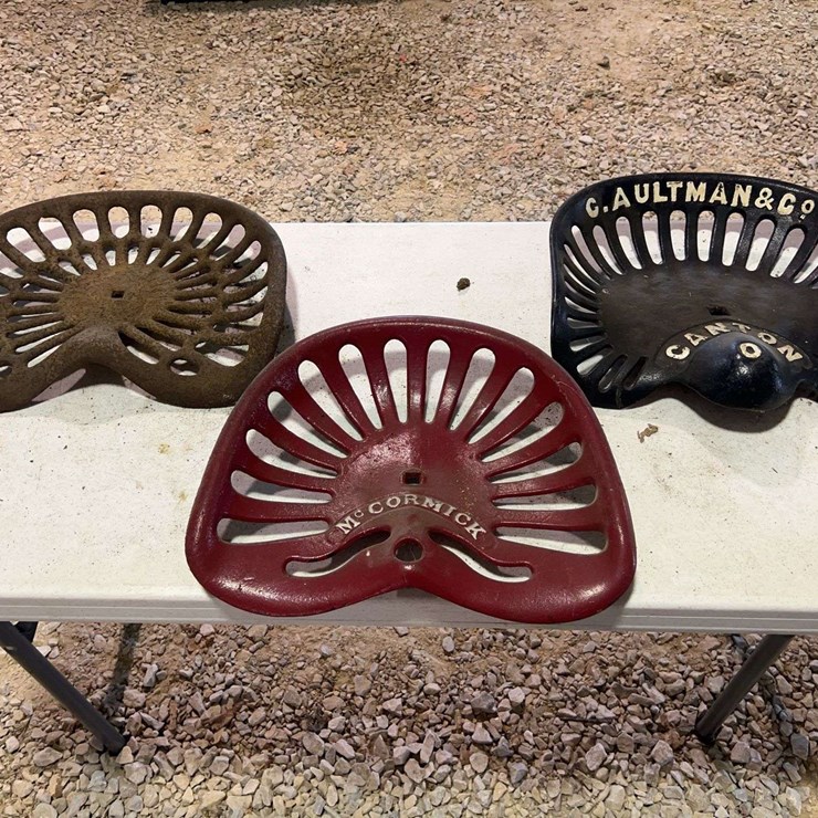 (3) Cast Iron Seats
