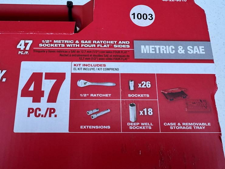 #1003-•-milwaukee-47pc-1/2"-drive-metric-&-sae-ratchet-and-socket-set-with-four-flat™-sides-48-22-9010-image-2