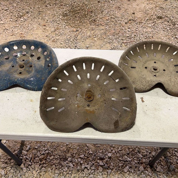 (3) Pressed Steel Pan Seats