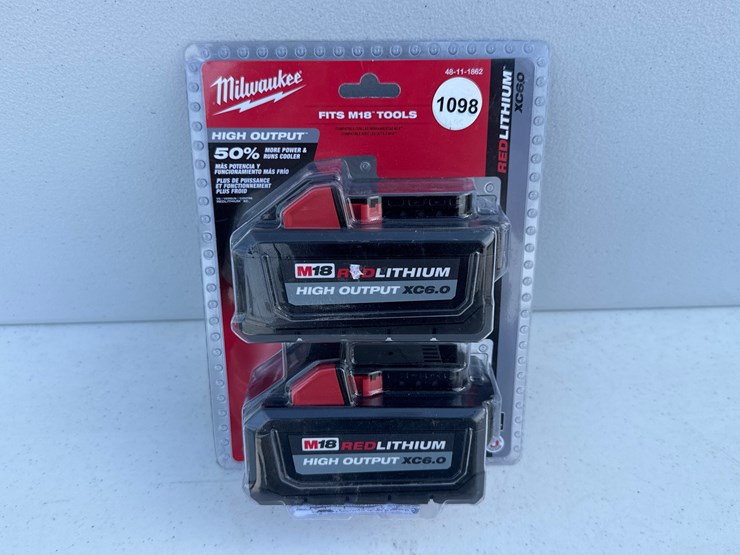 #1098-•-milwaukee-2-pack-m18-batteries,-xc6-batteries-image-1