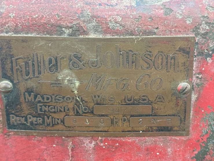fuller-&-johnson-2-hp-hit-&-miss-engine-on-truck-cart-image-4