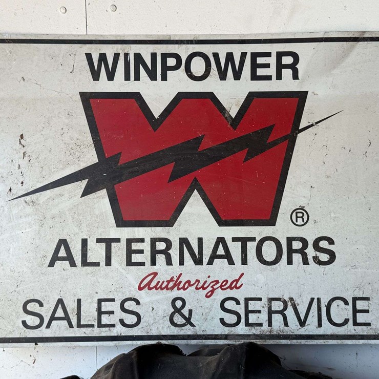 Winpower Alternators Authorized Sales & Service Sign.