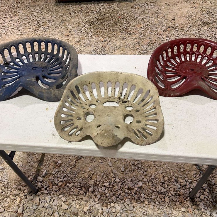 (3) Cast Iron Seats