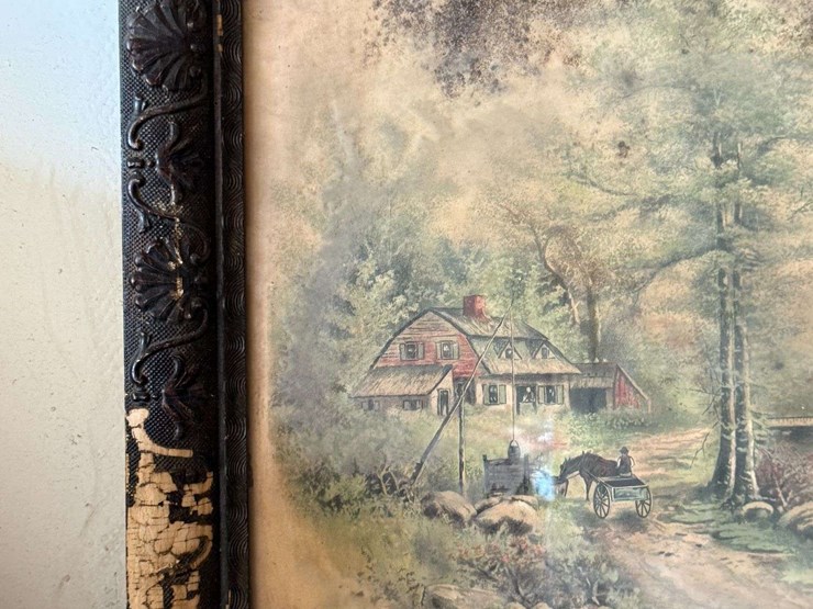 framed-farm-scene-chromolithograph-image-2