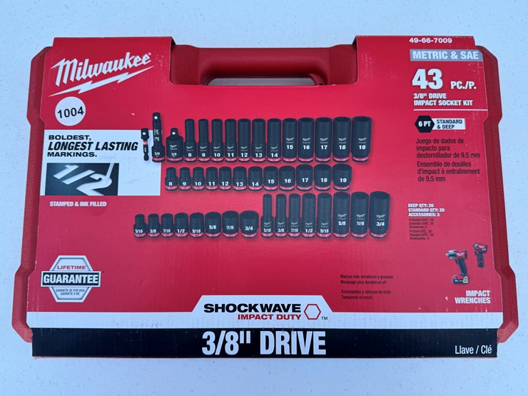 #1004-•-milwaukee-43pc-shockwave™-impact-duty-3/8"-drive-sae-&-metric-deep-6-point-socket-set-49-66-7009-image-1