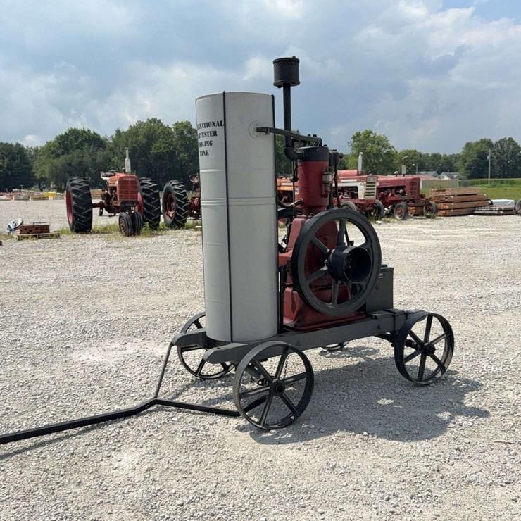 2 HP International Harvester “Famous” Vertical Engine with Cooling Tank