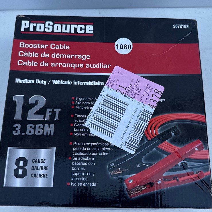 #1080 • 12 ft Booster Cable