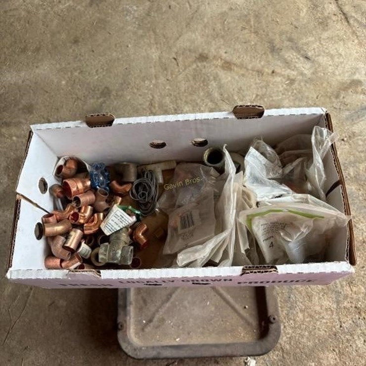 Assorted Copper Pipe Fittings, Etc