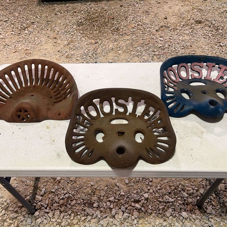 (3) Cast Iron Seats
