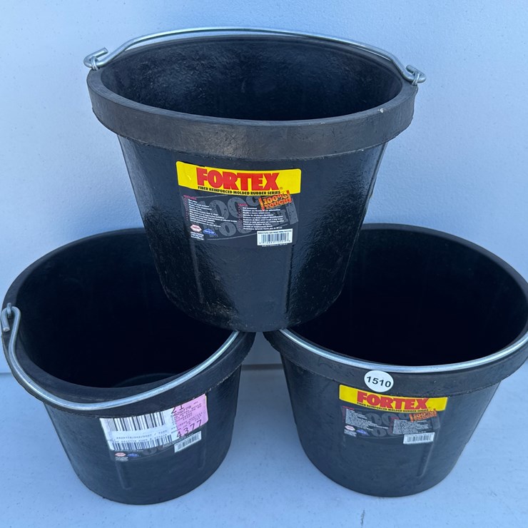 #1510 • FORTEX Molded Rubber Bucket