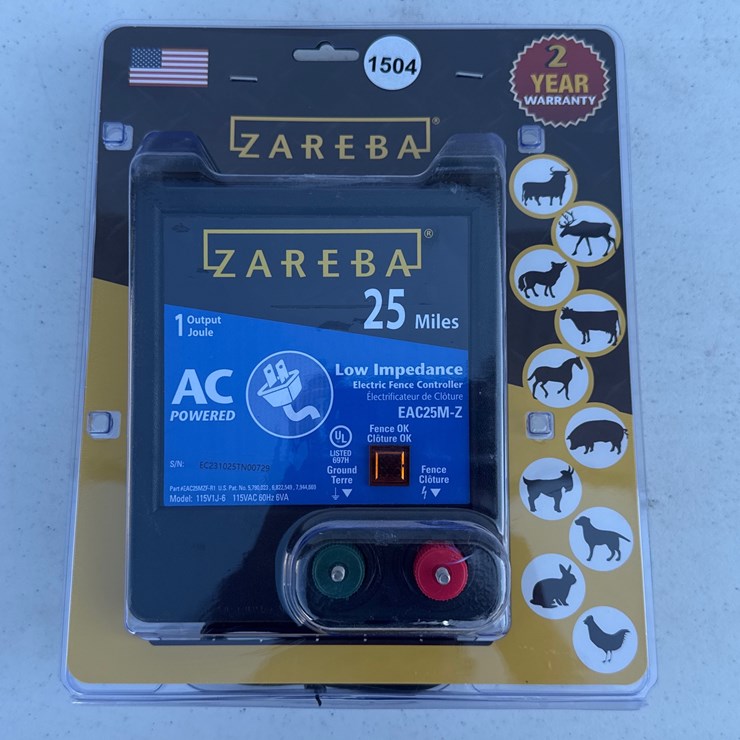#1504 • ZAREBA 25 Mile Electric Fence Shocker